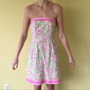 EUC Lily Pulitzer Strapless Dress